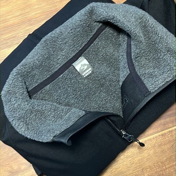 Women's‎ Storm Creek Fleece Lined Black Grey Full Zip Jacket Inner Pockets Large - Picture 7 of 7